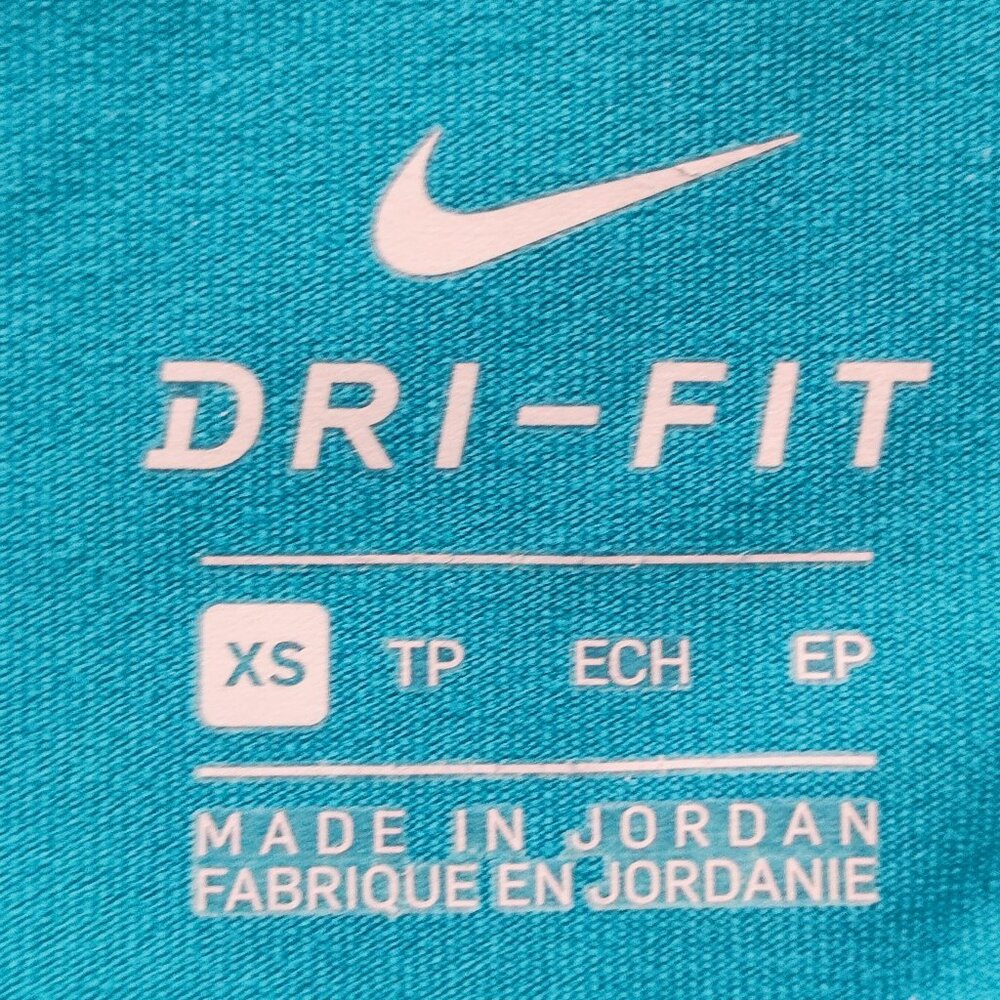 Nike Dri-Fit athletic / sport leggings turquoise  blue women's size XS - Picture 5 of 7